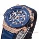 ZF Factory Hublot Unico King hub1280 Copy Watch Blue Bezel Rose Gold (3)_th.jpg